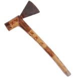 19TH / 20TH CENTURY AFRICAN ANGOLA MACHADE TCHOKWE TRIBAL AXE