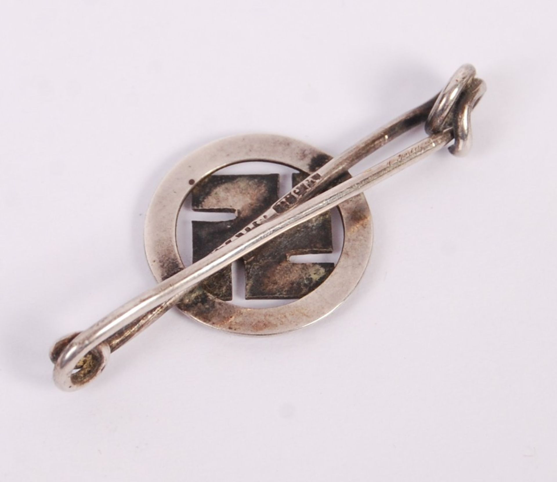 TWO 1930'S AVIATION GOOD LUCK SWASTIKA BADGES - Image 3 of 5