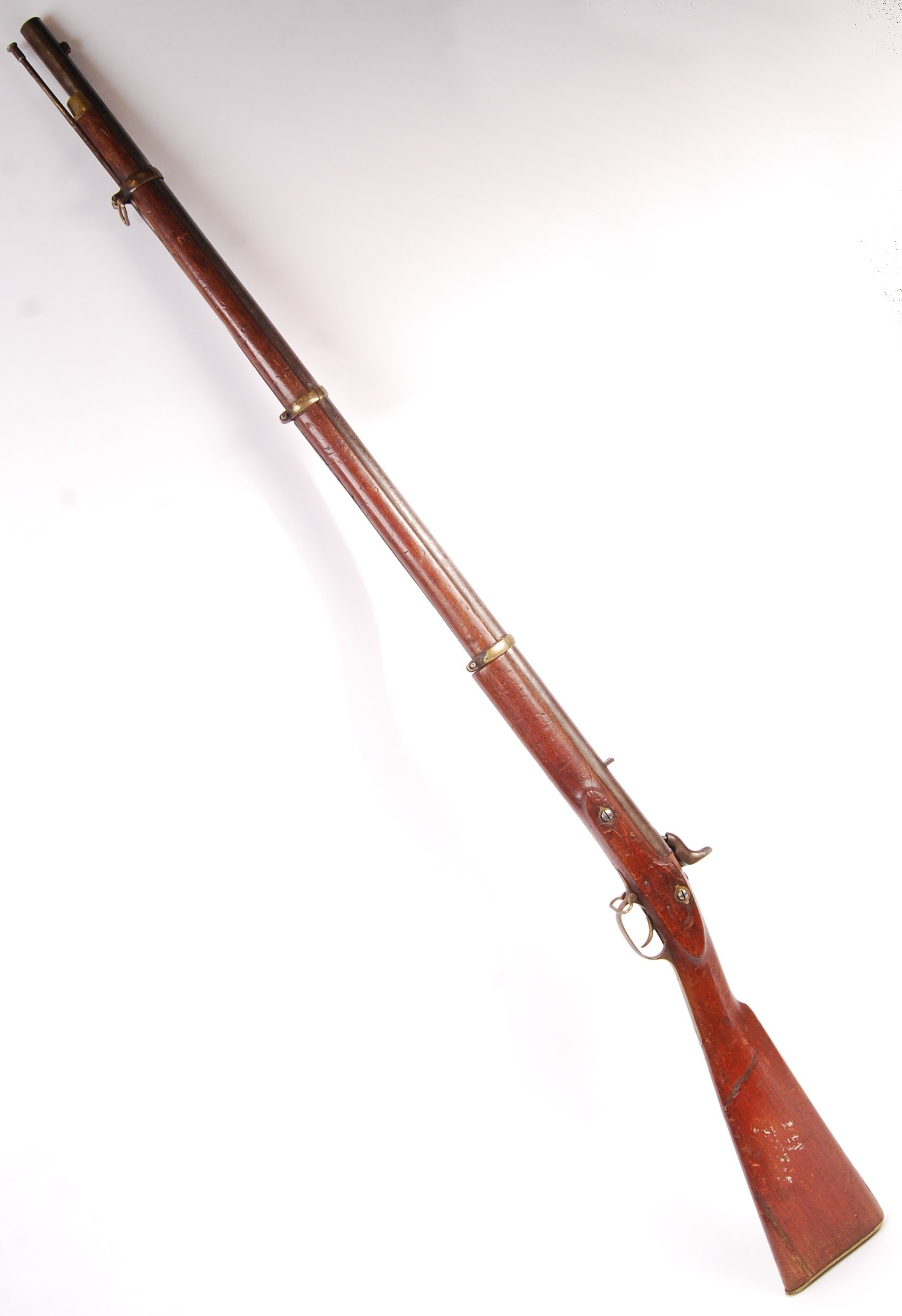 ANTIQUE 19TH CENTURY BELIEVED TOWER ENFIELD PERCUSSION RIFLE - Image 2 of 6