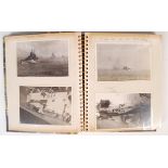 WWII PERSONAL PHOTOGRAPH ALBUM - HMS INDOMITABLE ETC