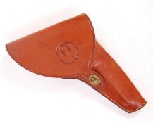 CONTEMPORARY RUGER BIANCHI LEATHER GUN HOLSTER