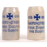 RARE PAIR OF WWI FIRST WORLD WAR IMPERIAL GERMAN ARMY