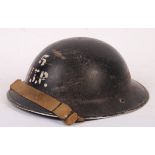 RARE WWII LONDON UPPER THAMES ARP RIVER PATROL HELMET