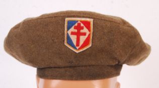 RARE WWII FREE FRENCH COMMANDO GENERAL SERVICE BERET
