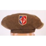 RARE WWII FREE FRENCH COMMANDO GENERAL SERVICE BERET