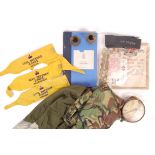 COLLECTION OF ASSORTED MILITARIA - UNIFORMS & EPHEMERA