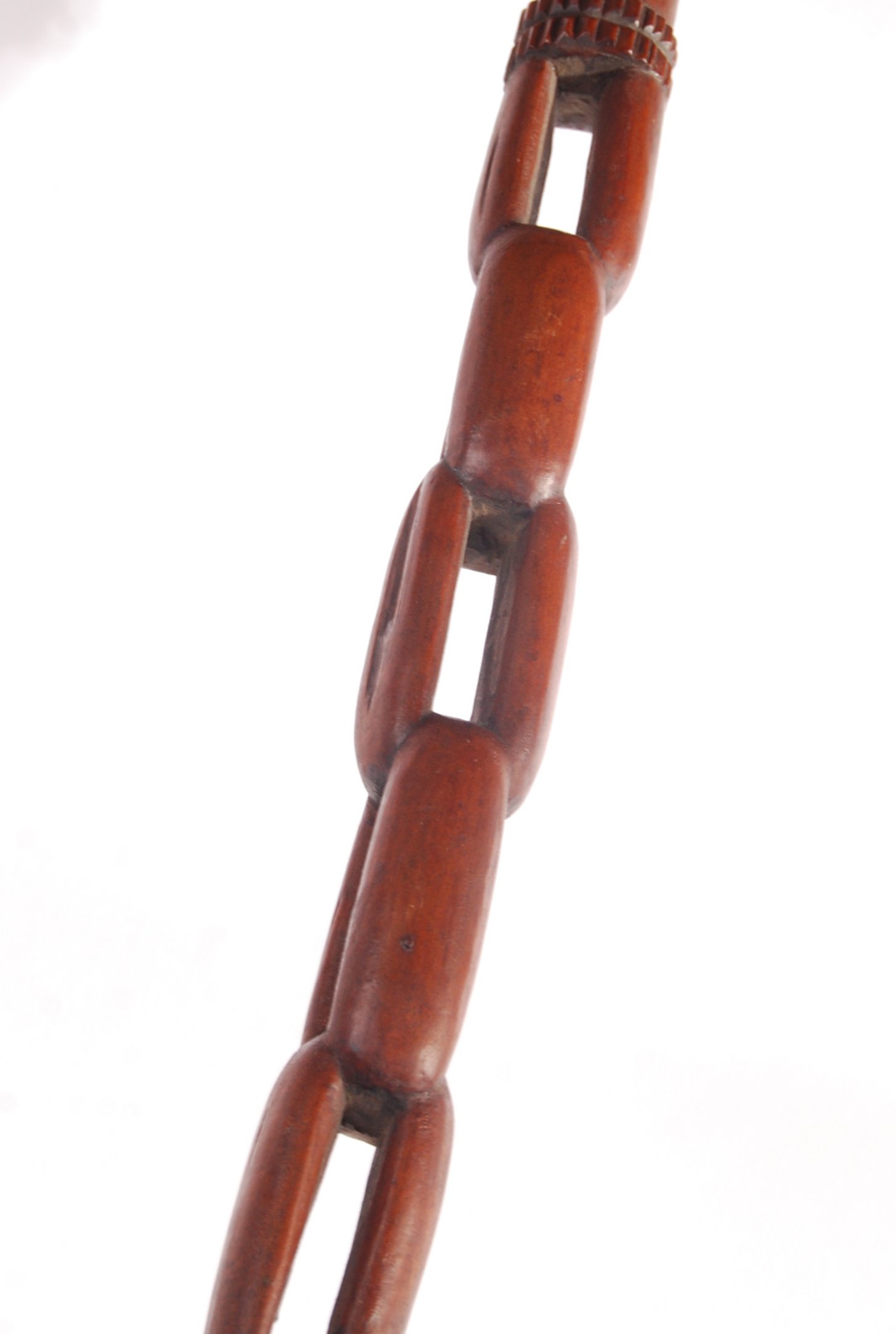 INDONESIAN 20TH CENTURY WOODEN CARVED PADDLE SPEAR - Image 4 of 4
