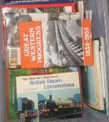 50+ ASSORTED RAILWAY, TRAIN AND LOCOMOTIVE RELATED BOOKS