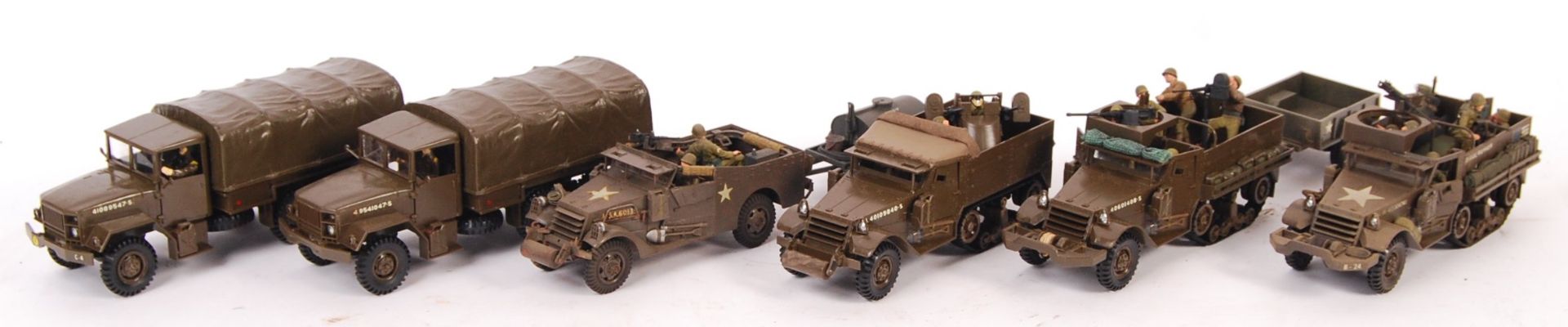 COLLECTION OF ASSORTED MONOGRAM MILITARY 1/35 SCALE TRUCKS