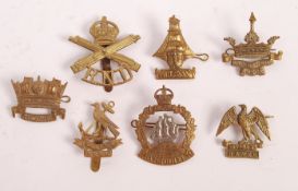 COLLECTION OF BRITISH ROYAL NAVY DIVISION CAP BADGES