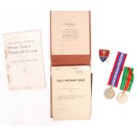 WWII RARE SPECIAL OPERATIONS HOME GUARD MEDAL GROUP & EFFECTS