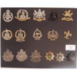 COLLECTION OF TERRITORIAL FORCES BRITISH UNIFORM CAP BADGES