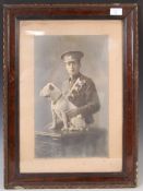 WWI FIRST WORLD WAR INTEREST SOLDIER PHOTOGRAPH & BULLDOG