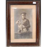 WWI FIRST WORLD WAR INTEREST SOLDIER PHOTOGRAPH & BULLDOG