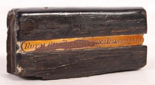 18TH CENTURY HMS ROYAL GEORGE OAK DECK SOUVENIR