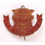 RARE WWII MALAYAN ANTI-JAPANESE ARMY BERET / CAP BADGE