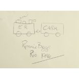 THE GREAT TRAIN ROBBERY - RONNIE BIGGS HAND DRAWN