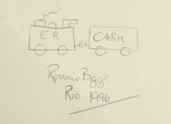 THE GREAT TRAIN ROBBERY - RONNIE BIGGS HAND DRAWN
