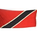 VINTAGE LARGE 20TH CENTURY FLAG OF TRINIDAD AND TO
