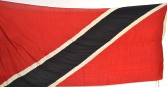 VINTAGE LARGE 20TH CENTURY FLAG OF TRINIDAD AND TO