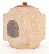 WWII JAR MADE FROM BOMBED HOUSES OF PARLIAMENT STONE