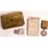 WWI FIRST WORLD WAR PRINCESS MARY GIFT TIN & MEDAL