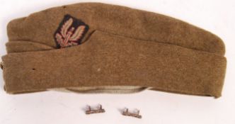 RARE WWII SAS SPECIAL AIR SERVICE FORAGE CAP WITH SAS SHOULDER TITLES