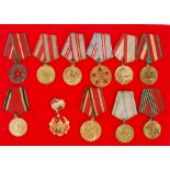 WWI & WWII SOVIET UNION RUSSIAN CCCP VETERAN ANNIVERSARY MEDALS