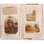 RARE WWI & WWII PERSONAL SCRAP BOOK / PHOTOGRAPH ALBUM