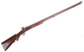 19TH CENTURY PERCUSSION CAP LONG BARREL RIFLE