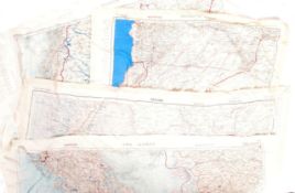 COLLECTION OF WWII SECOND WORLD WAR SILK ESCAPE MAPS