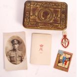 WWI FIRST WORLD WAR PRINCESS MARY TIN W/SOME CONTENTS