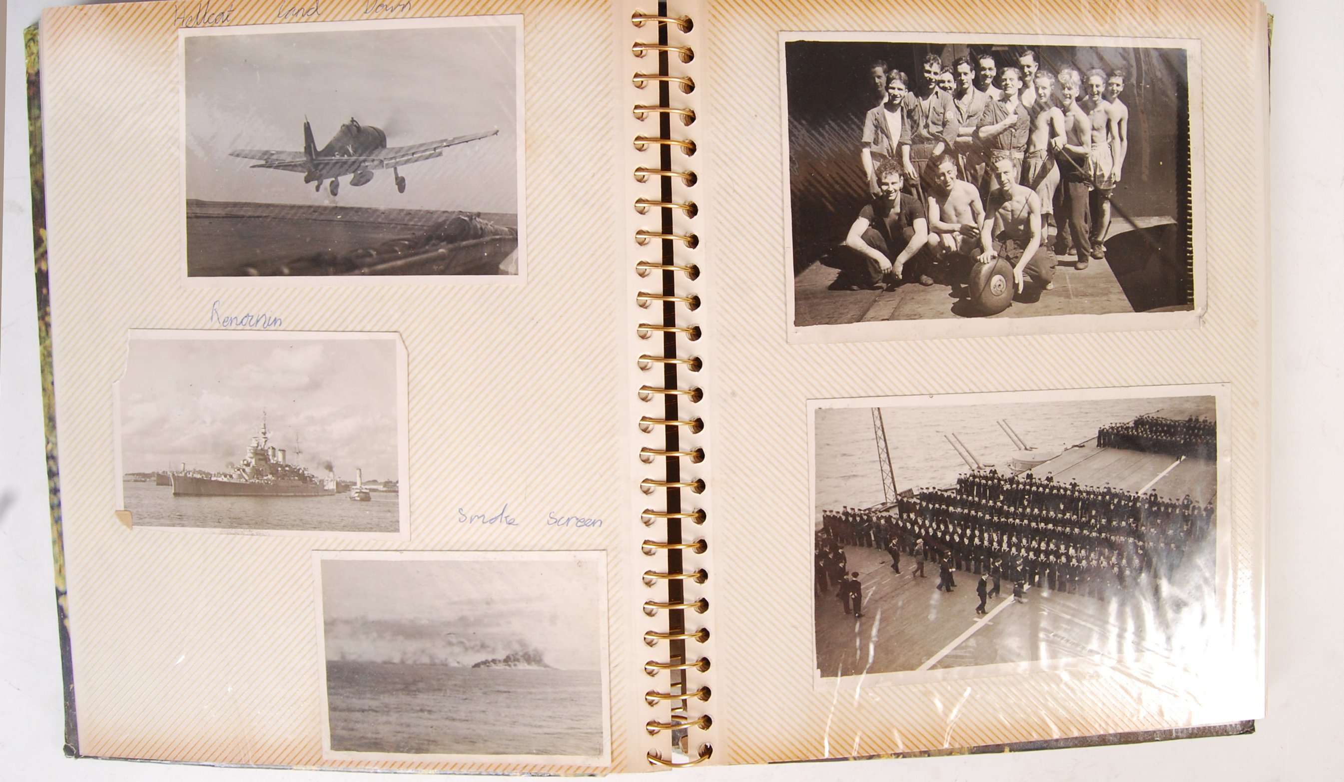 WWII PERSONAL PHOTOGRAPH ALBUM - HMS INDOMITABLE ETC - Image 4 of 5