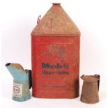 COLLECTION OF VINTAGE CLASSIC CAR OIL AND PETROL CANS