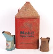 COLLECTION OF VINTAGE CLASSIC CAR OIL AND PETROL CANS