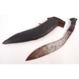 ORIGINAL WWII ERA KUKRI KNIFE IN SCABBARD