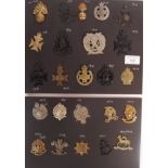 COLLECTION OF ORIGINAL LONDON REGIMENT UNIFORM CAP BADGES