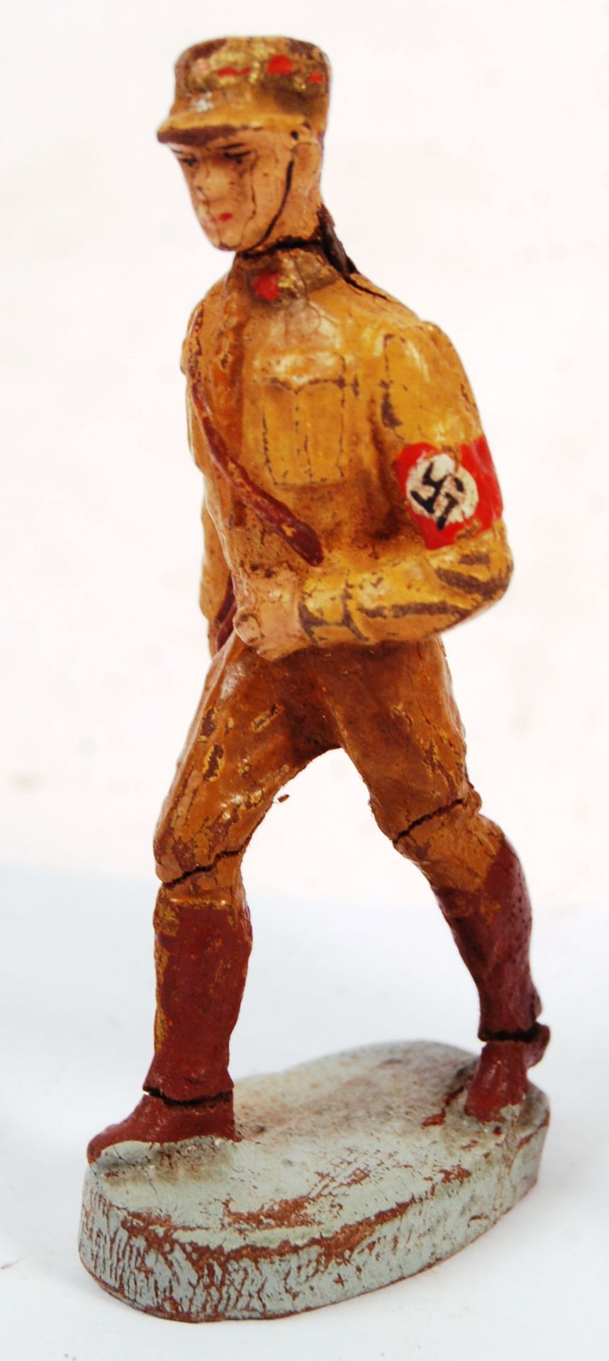 RARE ANTIQUE GERMAN NAZI PARTY BROWNSHIRT ELASTOLI - Bild 2 aus 4