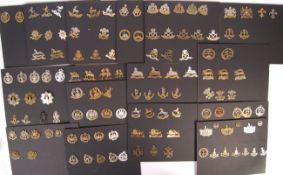 INCREDIBLE LARGE COLLECTION OF X200 MILITARY CAP BADGES