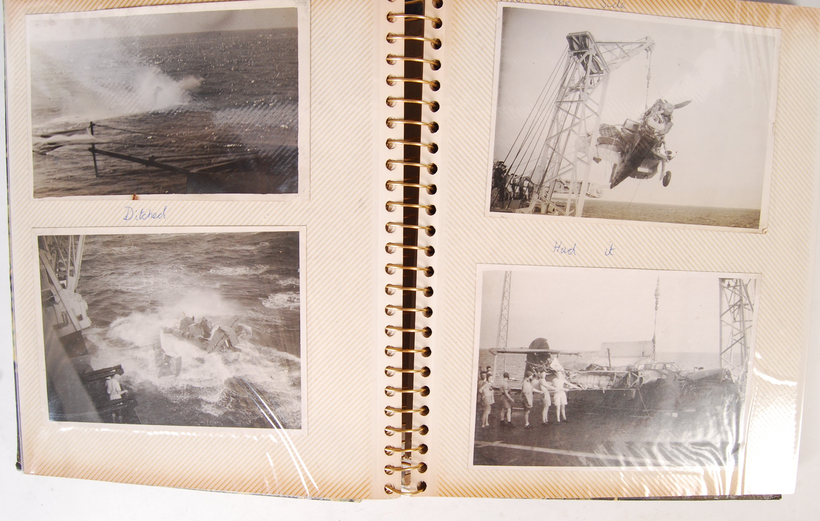 WWII PERSONAL PHOTOGRAPH ALBUM - HMS INDOMITABLE ETC - Image 3 of 5