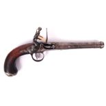 ANTIQUE 18TH CENTURY QUEEN ANNE FLINTLOCK PISTOL