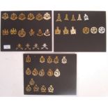 COLLECTION OF ASSORTED WWI & LATER BRITISH ARMY CAP BADGES