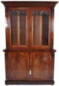 19TH CENTURY HIGH VICTORIAN LARGE LIBRARY BOOKCASE