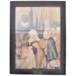 19TH CENTURY FRENCH TAPESTRY THE COUNTRY DENTIST