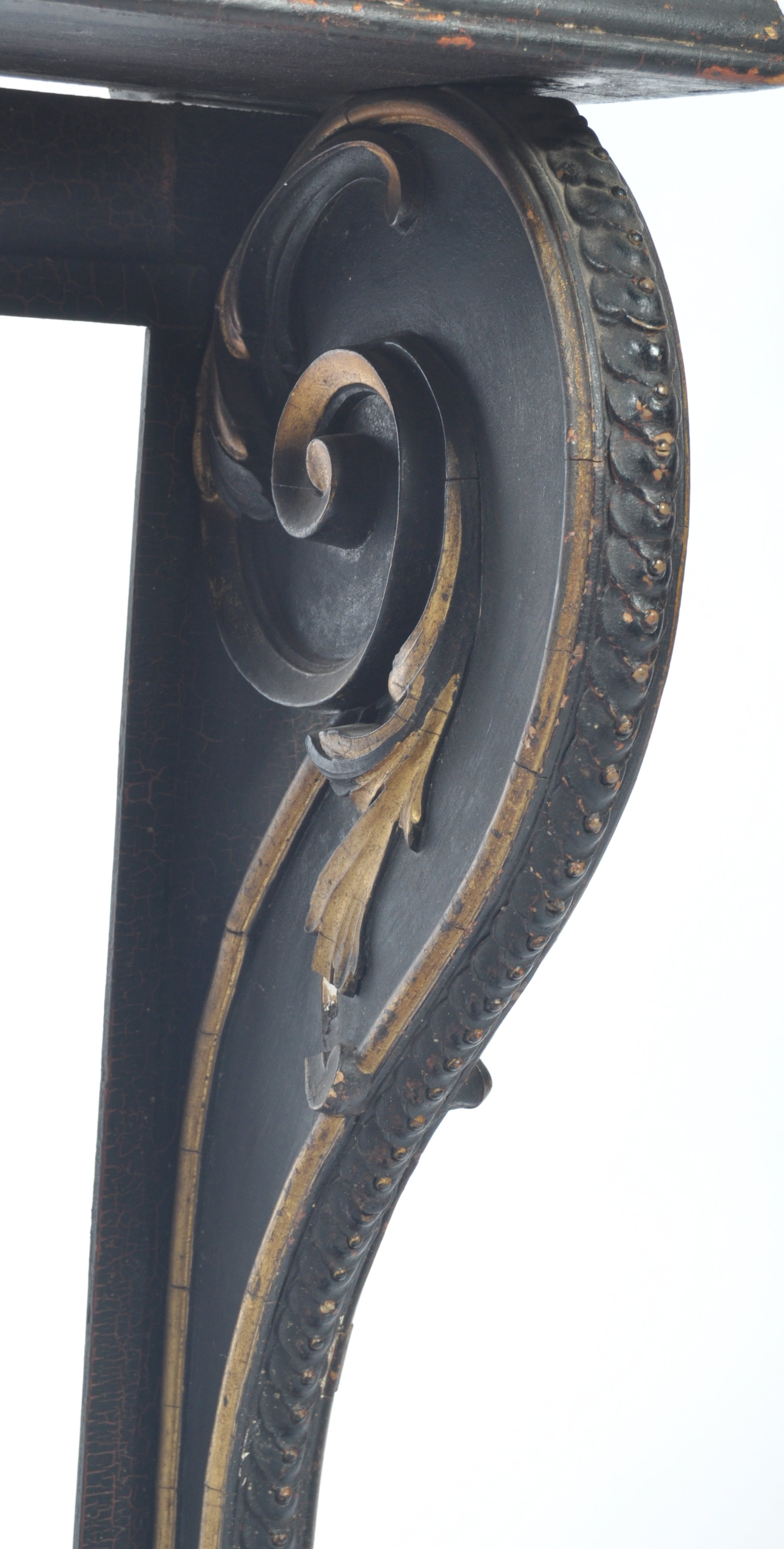 19TH CENTURY ITALIAN EBONISED MARBLE CONSOLE HALL - Image 7 of 7