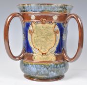 DOULTON THREE HANDLED LOVING CUP - LAMBETH TUG OF