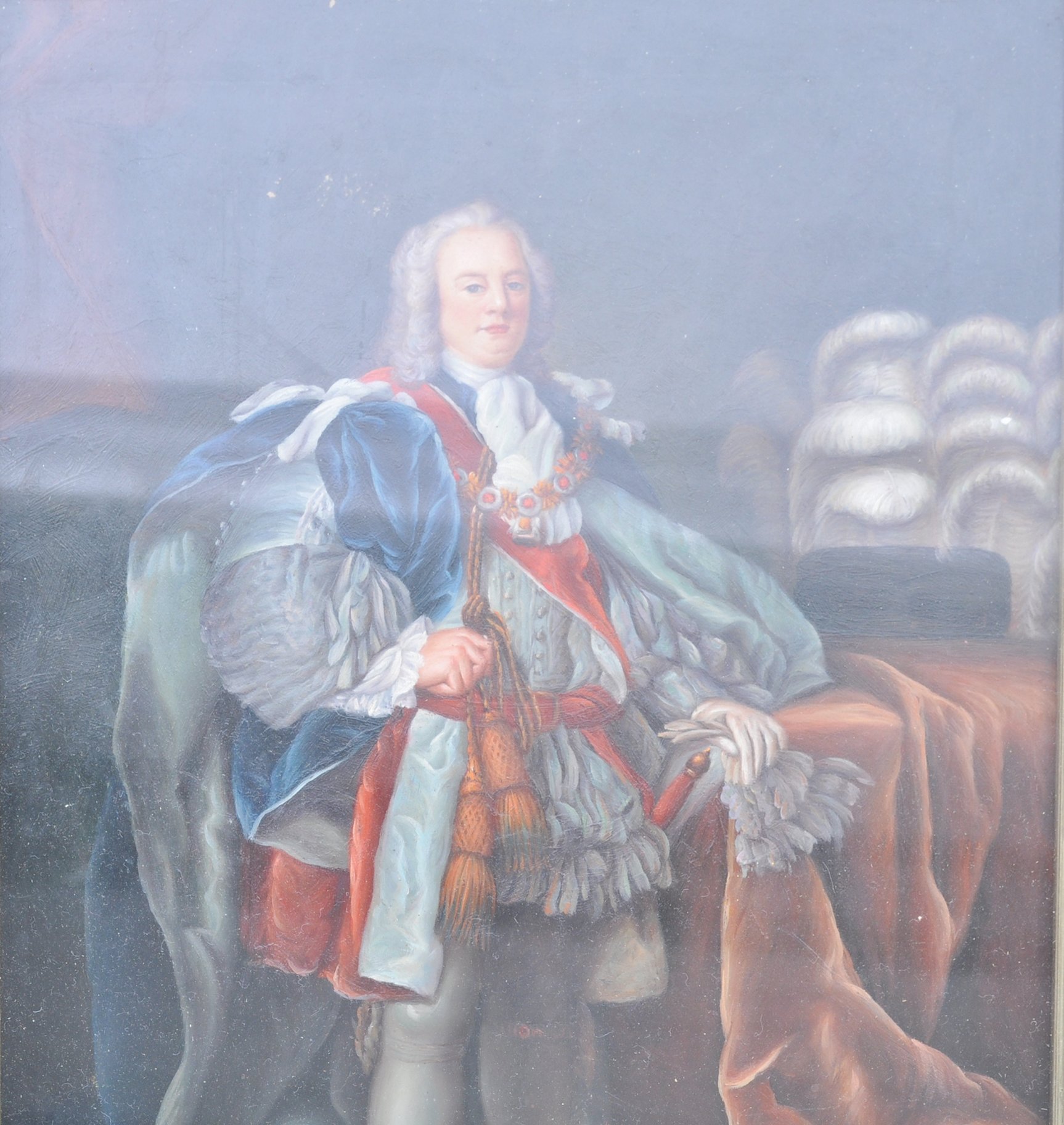 18TH CENTURY OIL ON CANVAS PORTRAIT PAINTING OF A - Image 3 of 4