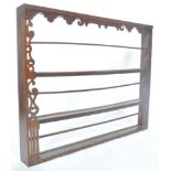 18TH CENTURY GEORGIAN COUNTRY OAK DELFT PLATE RACK