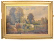 GEORGE HARRIS 19TH CENTURY OIL PAINTING STAPLETON,