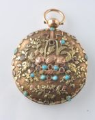 VICTORIAN 19TH CENTURY 18CT GOLD POCKET WATCH CASE